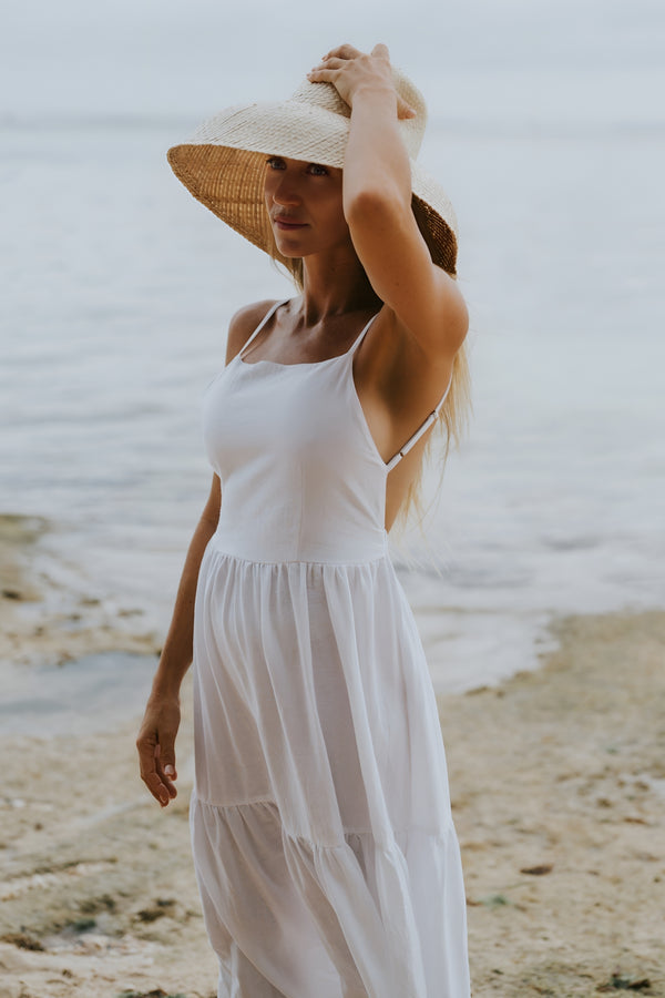 Island Luxe Serena Maxi Dress in White