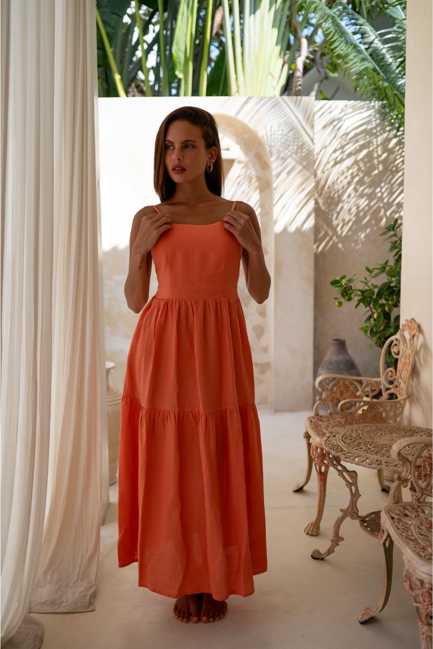 Island Luxe – Serena – Maxikleid in Natur