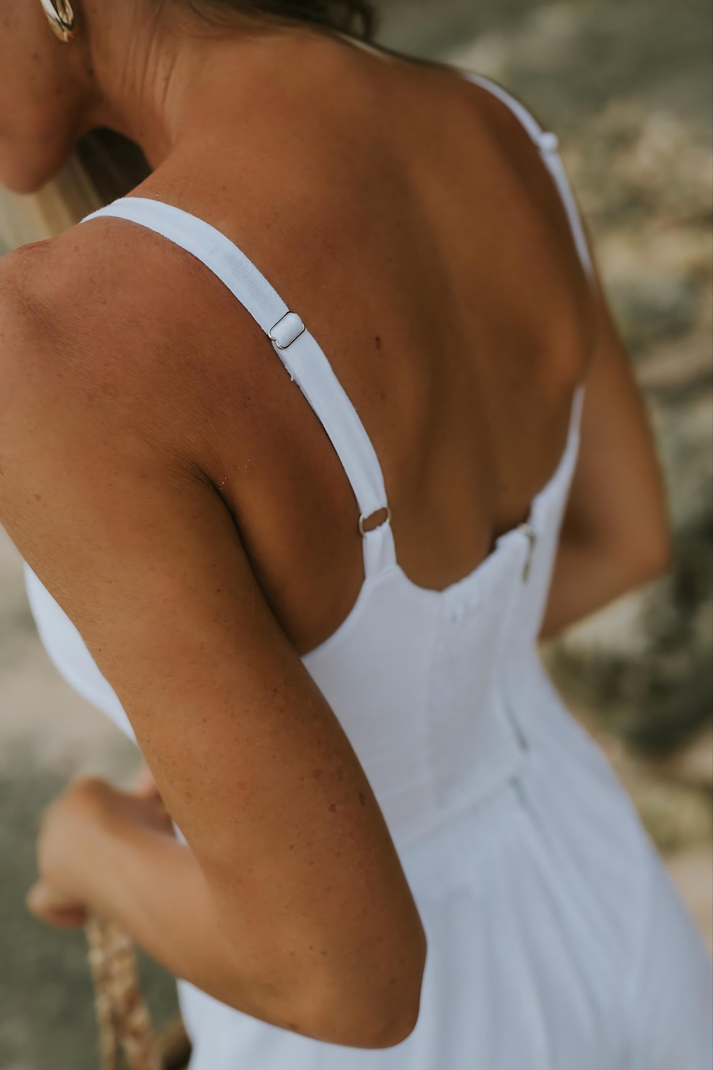 Island Luxe Natalie Crop in White
