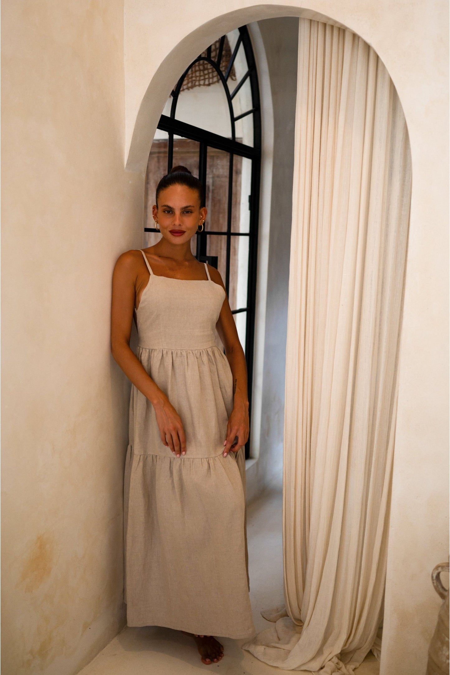 Island Luxe – Serena – Maxikleid in Natur