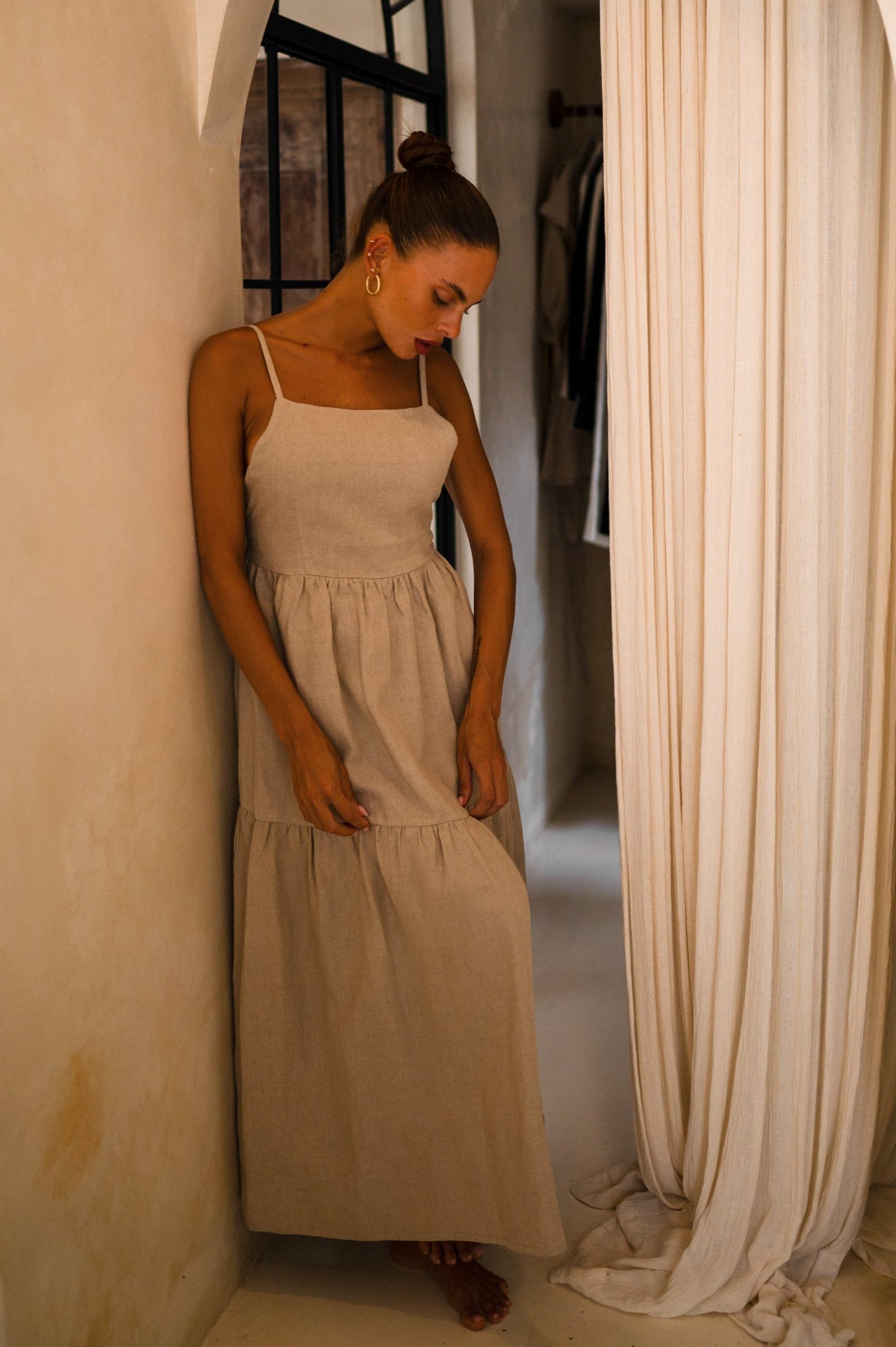 Island Luxe Serena Maxi Dress in Natural