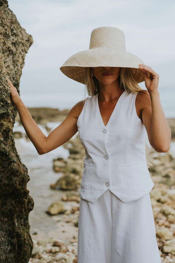 Island Luxe Straw Hat in Natural