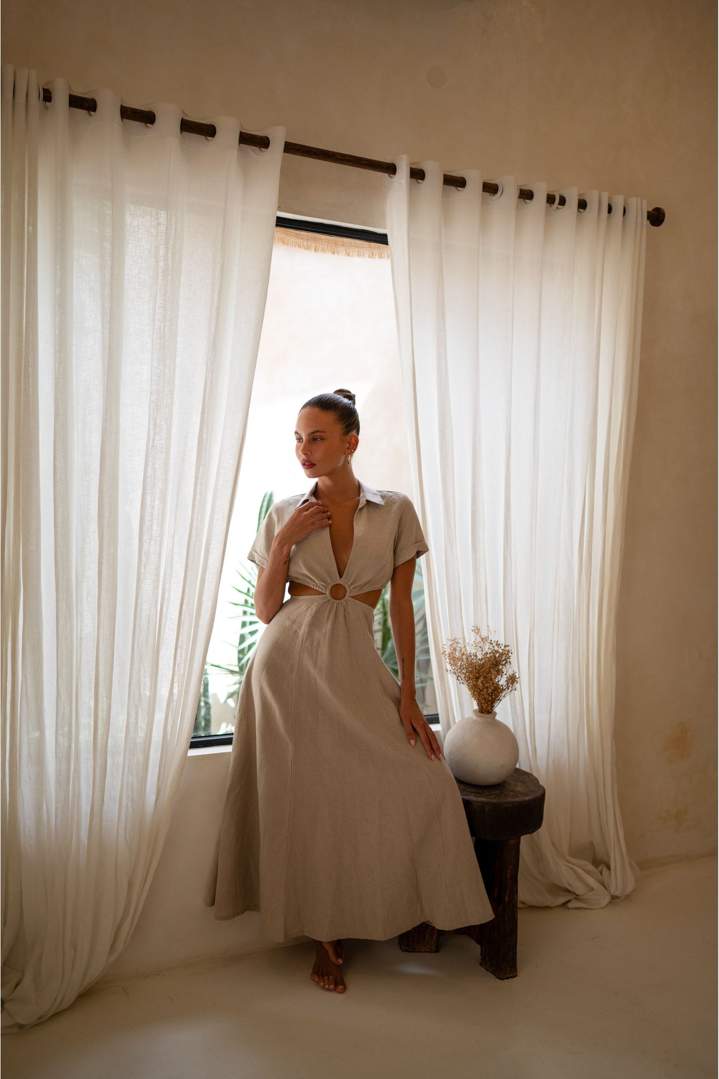 Island Luxe Madison Maxi Dress in Natural
