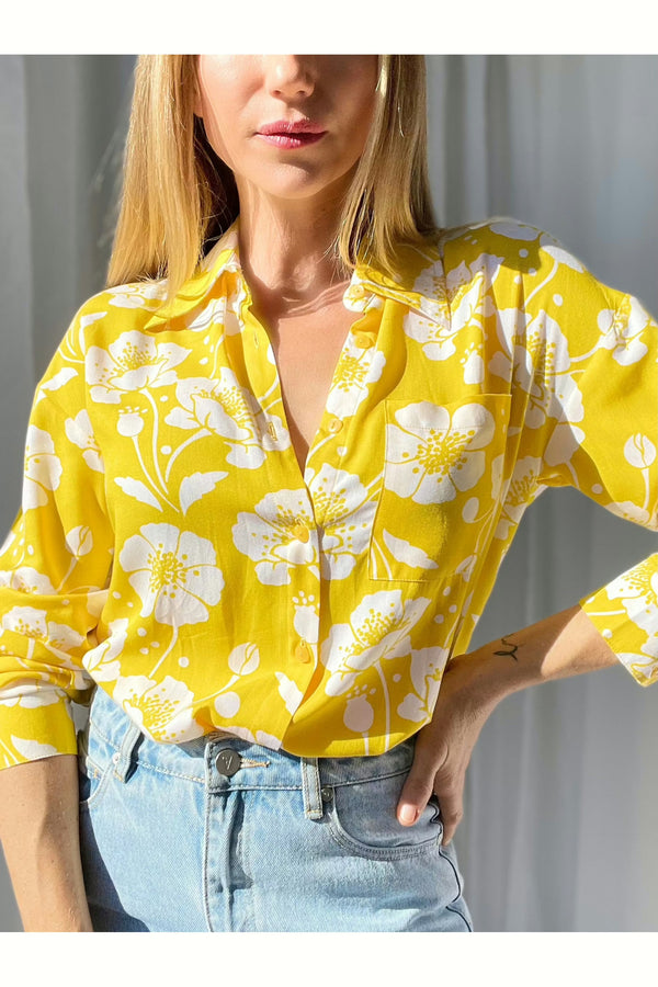 Bloom Yellow Zoe Shirt