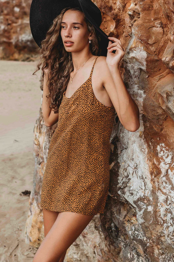 Sahara Cheetah Print Brooklyn Mini Dress