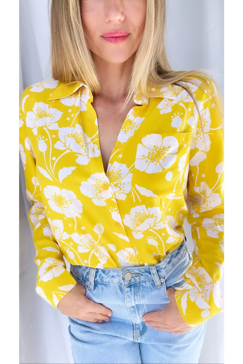 Bloom Collection Yellow Zoe Shirt