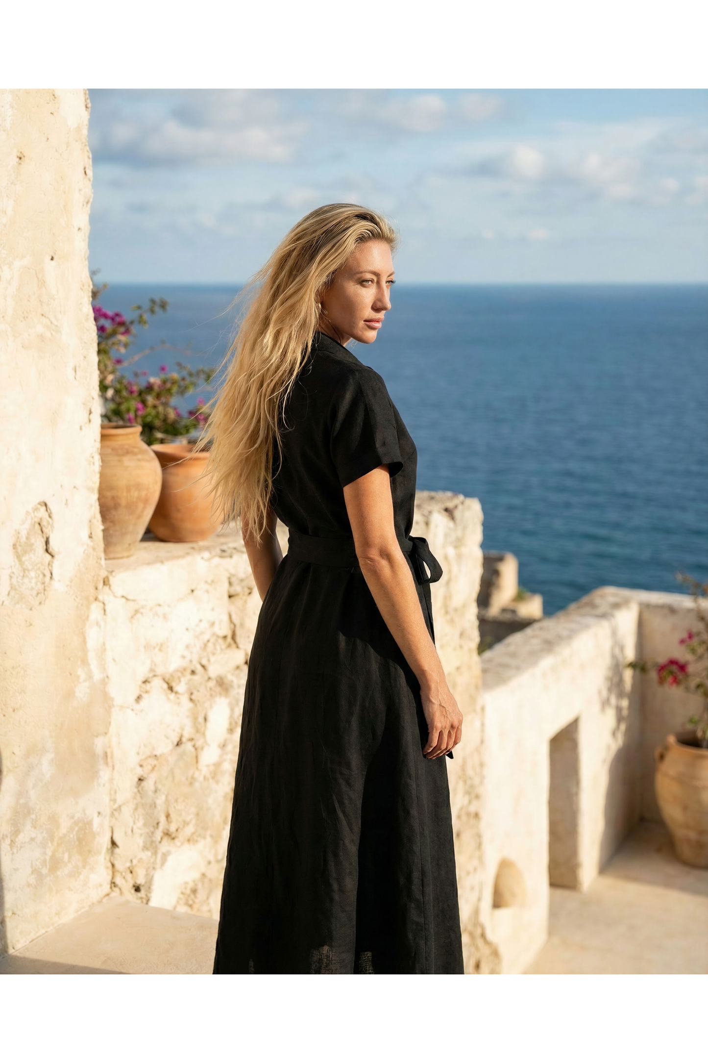 Isola Noir Collection Lucia Maxi dress in Black