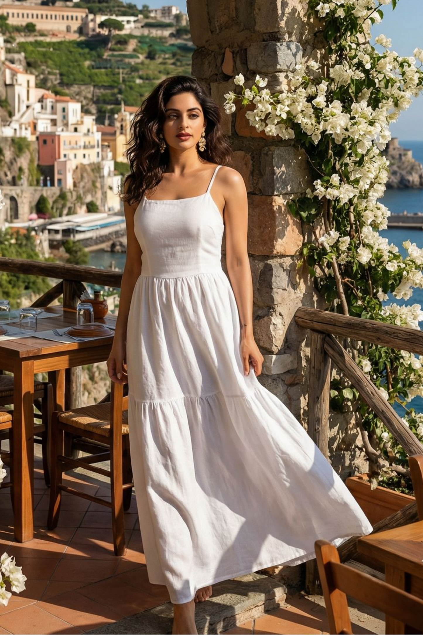 Island Luxe – Serena – Maxikleid in Weiß
