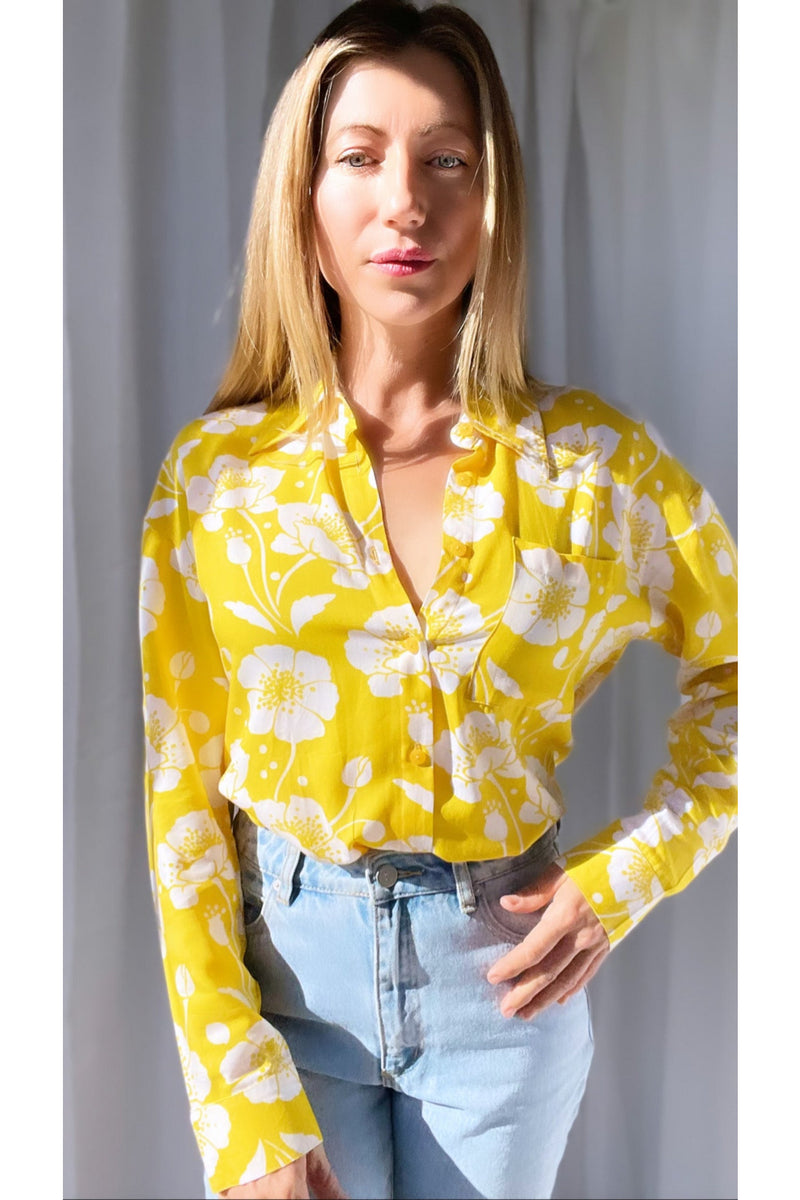 Bloom – Gelbes Zoe-Shirt