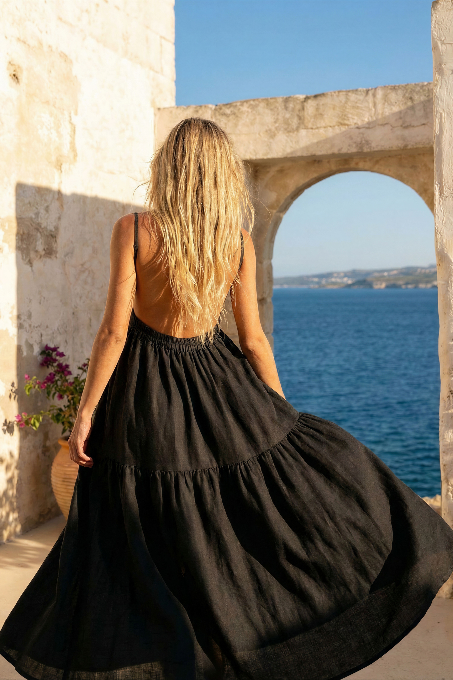 Isola Noir Serena Maxi Dress in Black