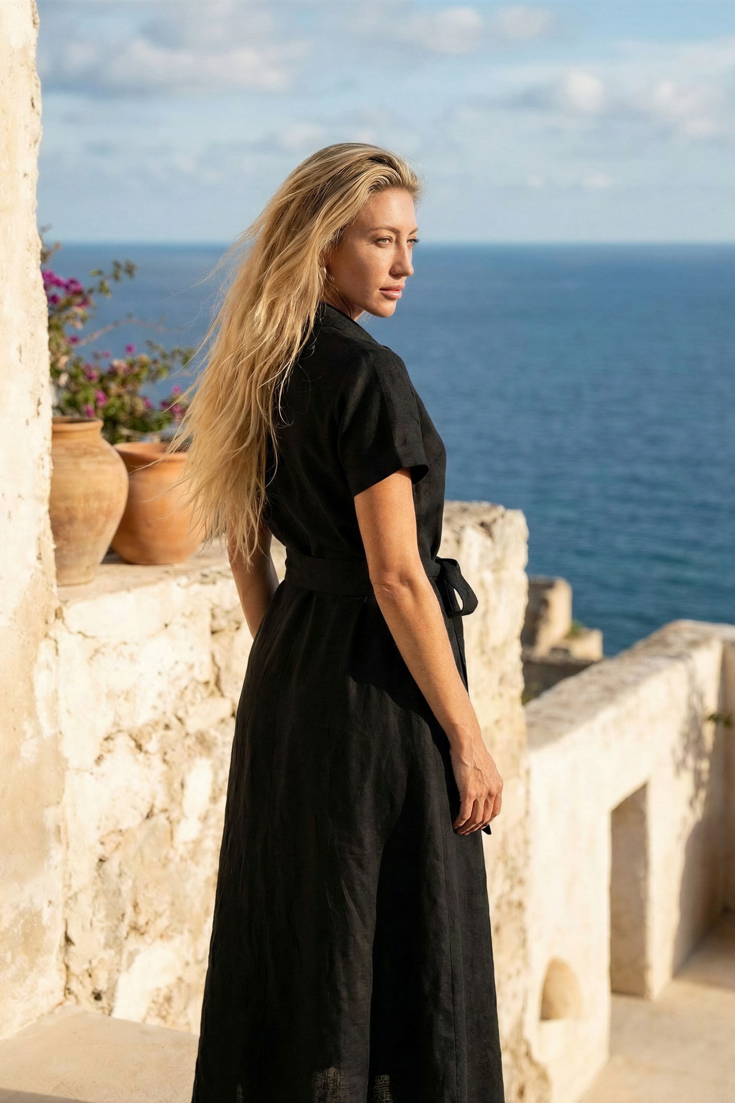 Isola Noir Collection Lucia Maxi dress in Black