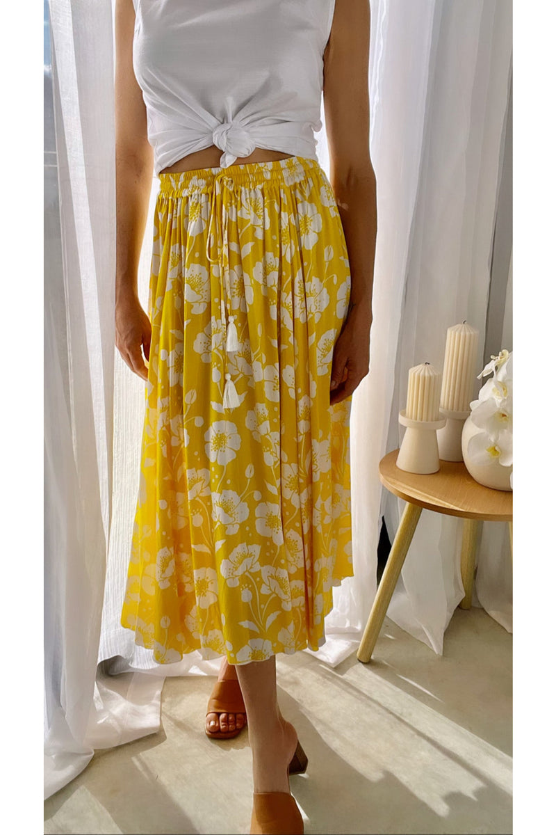 Bloom Collection Yellow Sophia Skirt