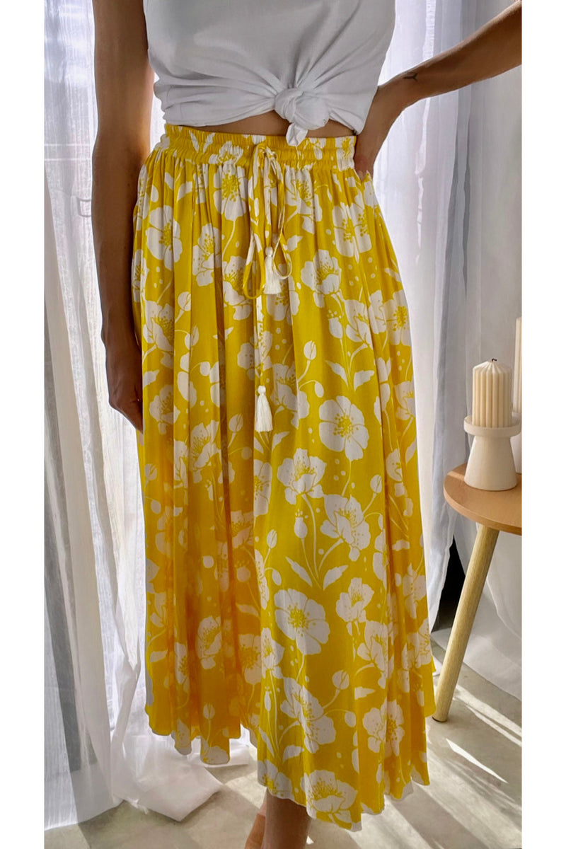 Bloom Yellow Sophia Skirt