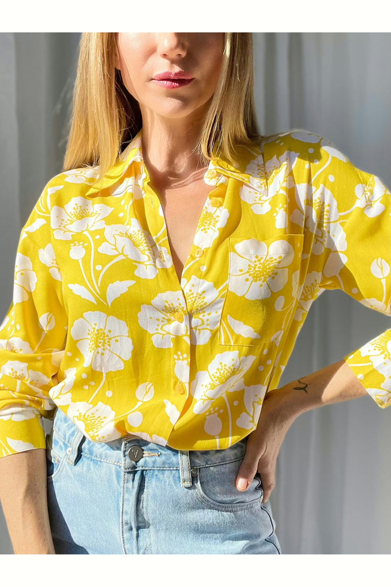Bloom – Gelbes Zoe-Shirt