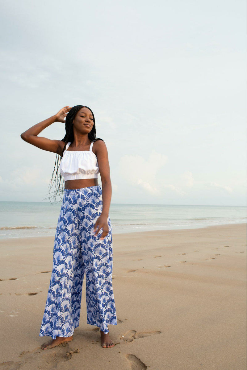 Essentials White Penelope Crop Top