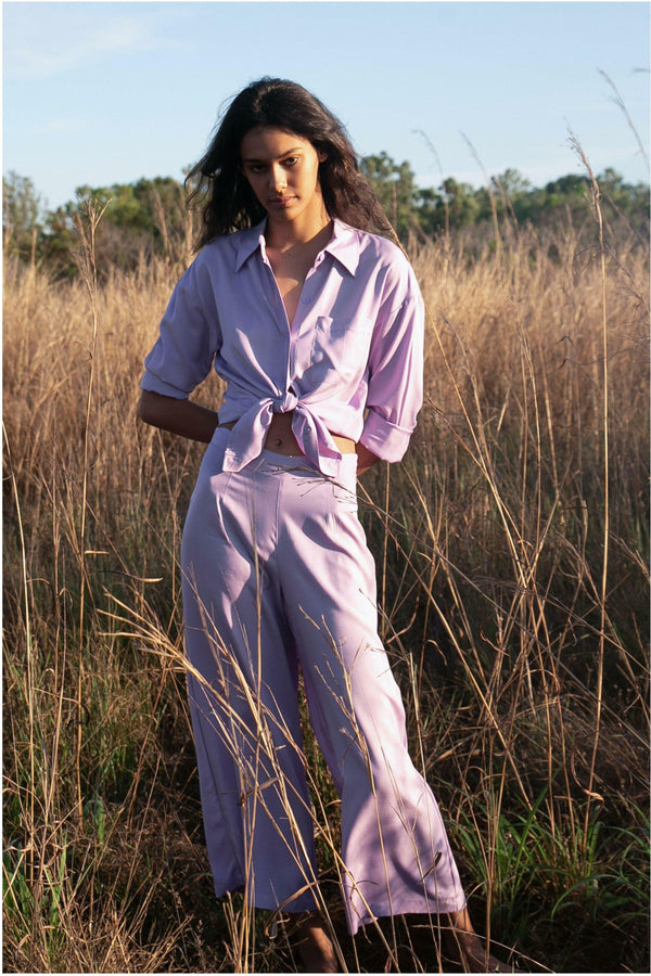 Essentials Lilac Madison Culottes Pant - WALLIS AND JAZZ - THE TROPICAL FASHION HOUSE