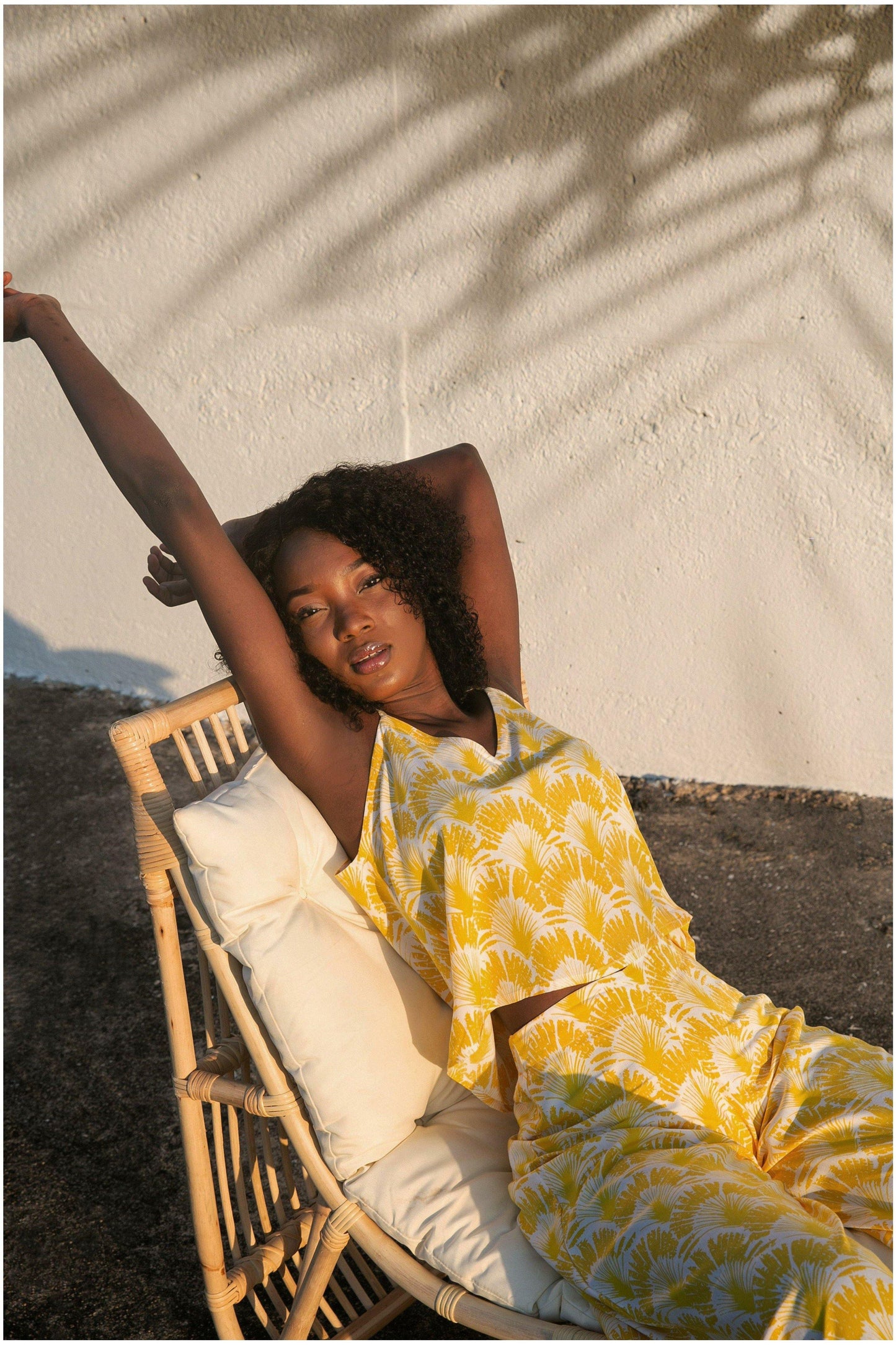 Paradiso Sunshine Yellow Ebony Cami - WALLIS AND JAZZ - THE TROPICAL FASHION HOUSE