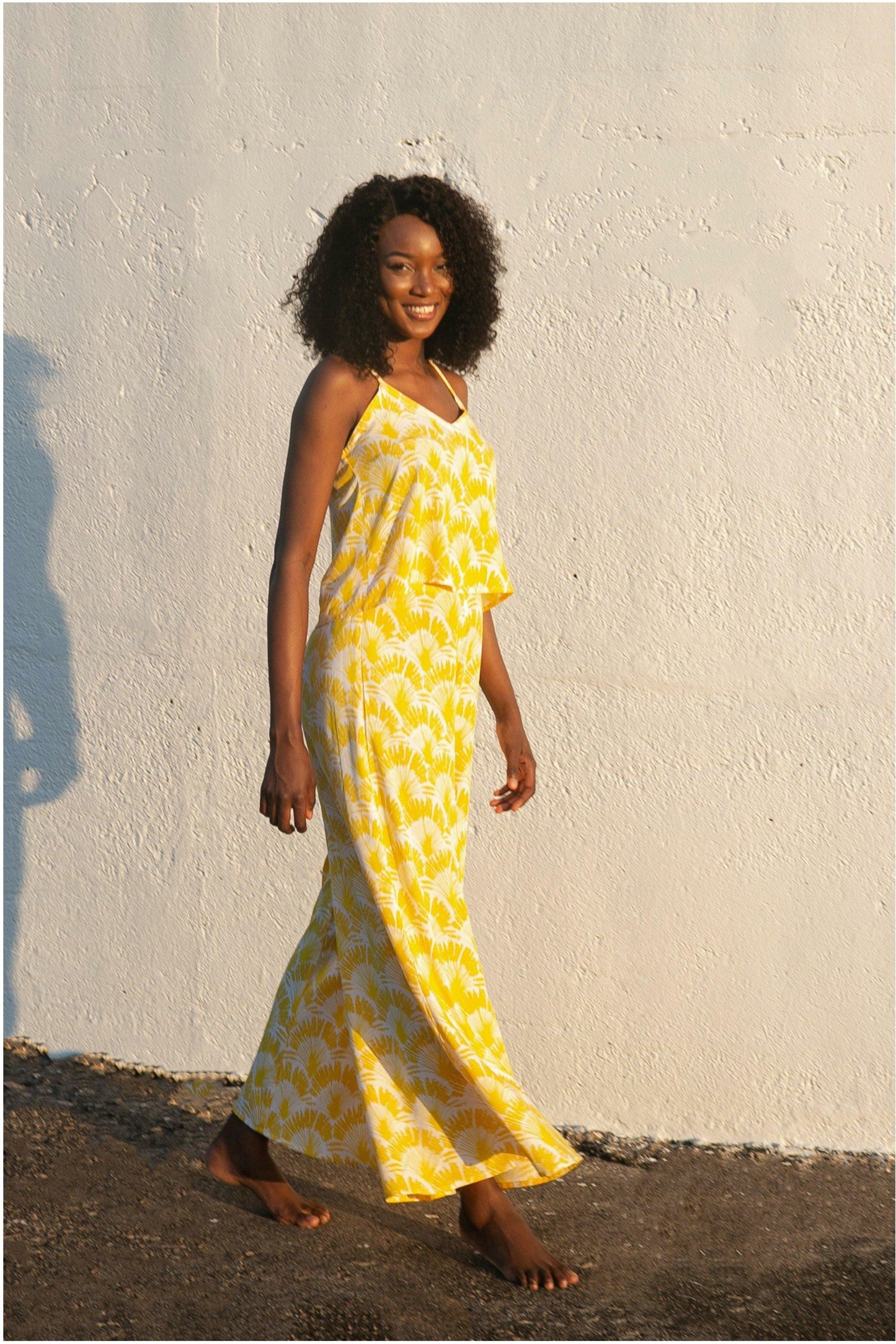 Paradiso Sunshine Yellow Celeste Palazzo Pant - WALLIS AND JAZZ - THE TROPICAL FASHION HOUSE