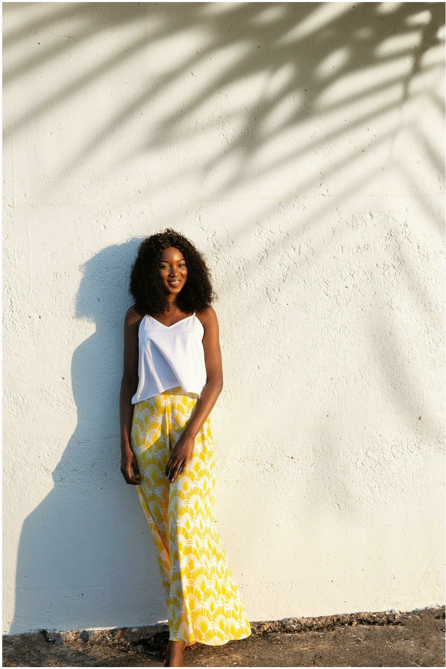 Paradiso Sunshine Yellow Celeste Palazzo Pant - WALLIS AND JAZZ - THE TROPICAL FASHION HOUSE