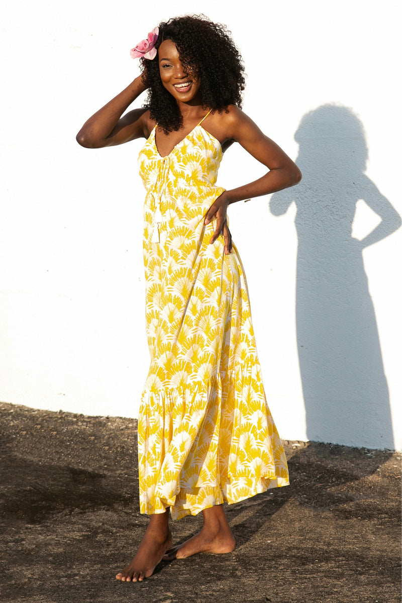 Paradiso Sunshine Yellow Mila Maxi Dress