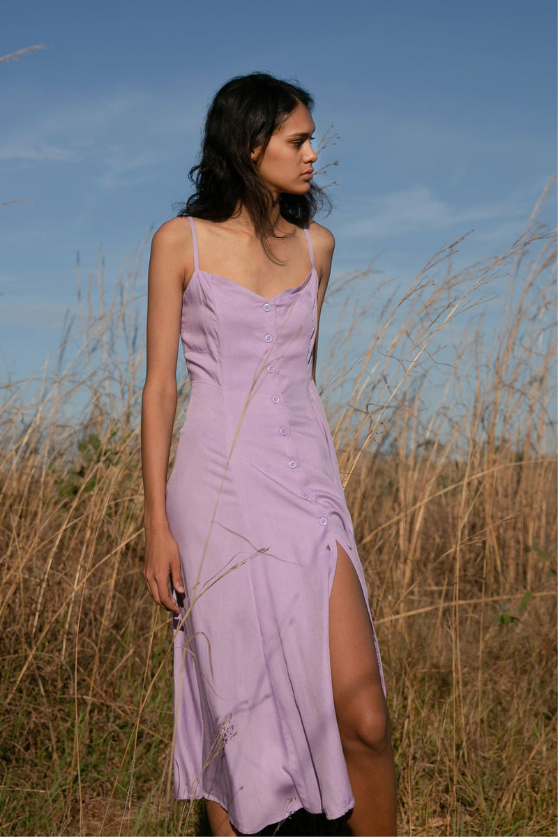 Essentials Lilac Alexa Midi Dress