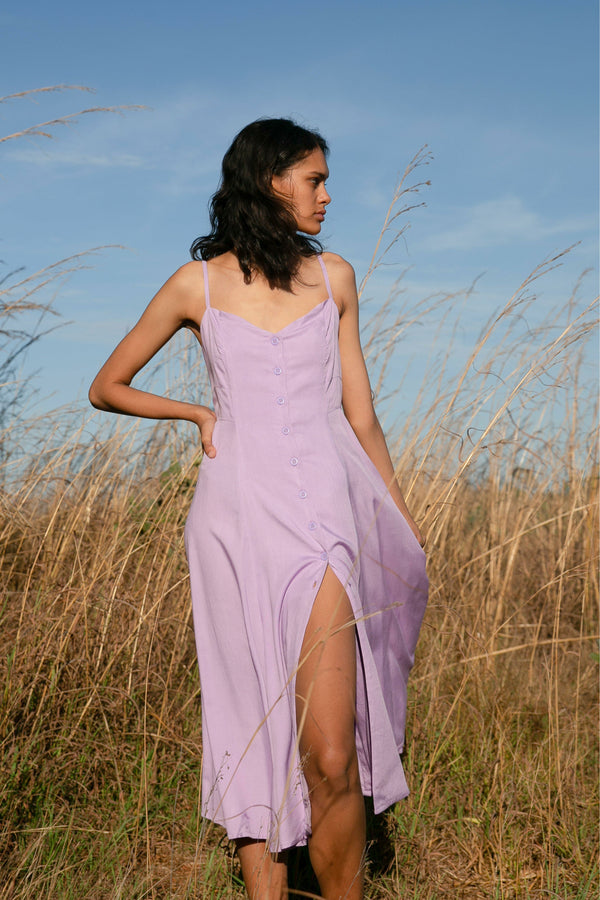 Essentials Lilac Alexa Midi Dress