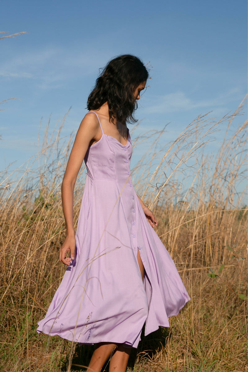 Essentials Lilac Alexa Midi Dress