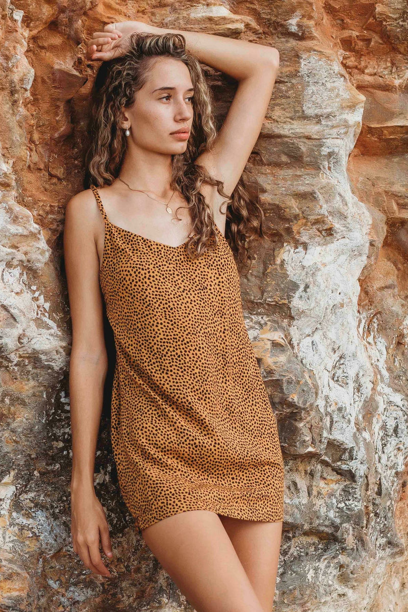 Sahara Cheetah Print Brooklyn Mini Dress