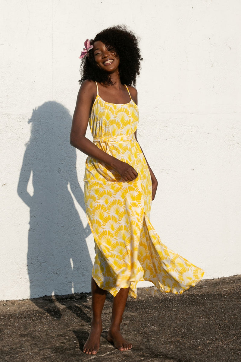 Paradiso Sunshine Yellow Aurora Maxi Dress