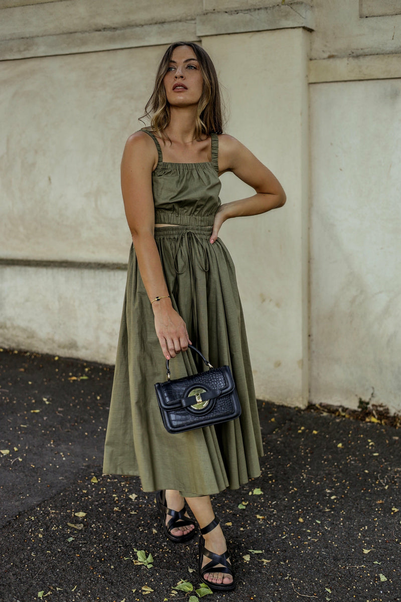 Classic Collection Sage Green Brooklyn Crop Top