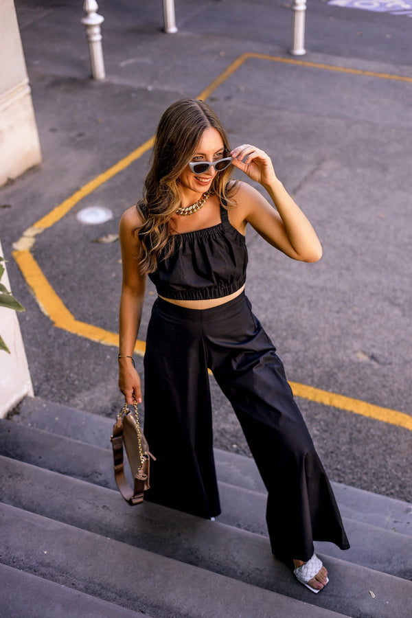 Classic Collection Black Blair Palazzo Pant