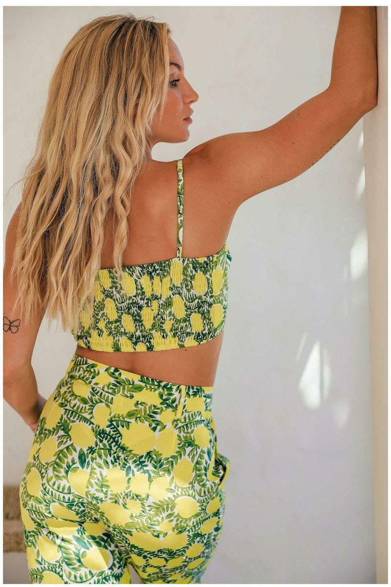 La Dolce Vita Limoncello Alice Crop Top - WALLIS AND JAZZ - THE TROPICAL FASHION HOUSE