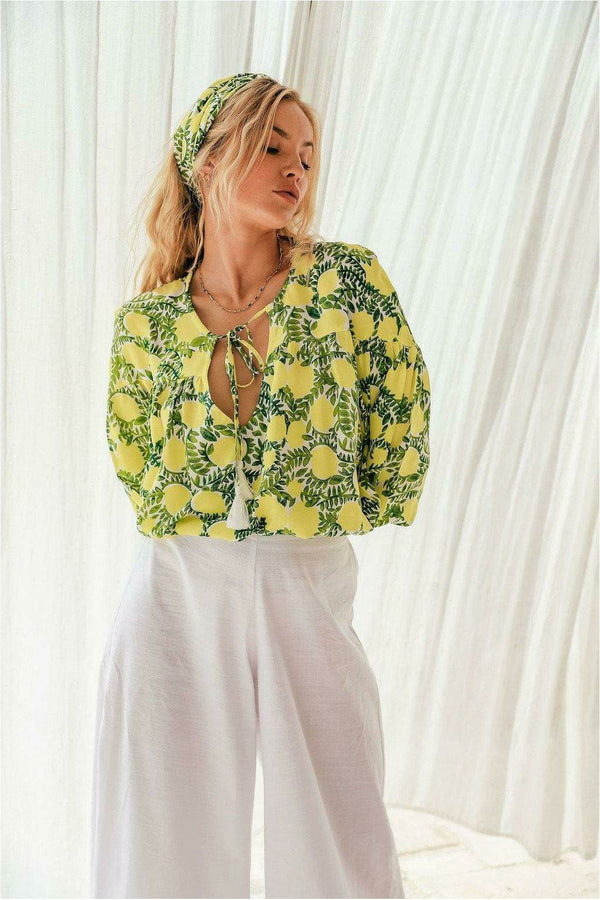 La Dolce Vita Lemoncello Janet Top - WALLIS AND JAZZ - THE TROPICAL FASHION HOUSE
