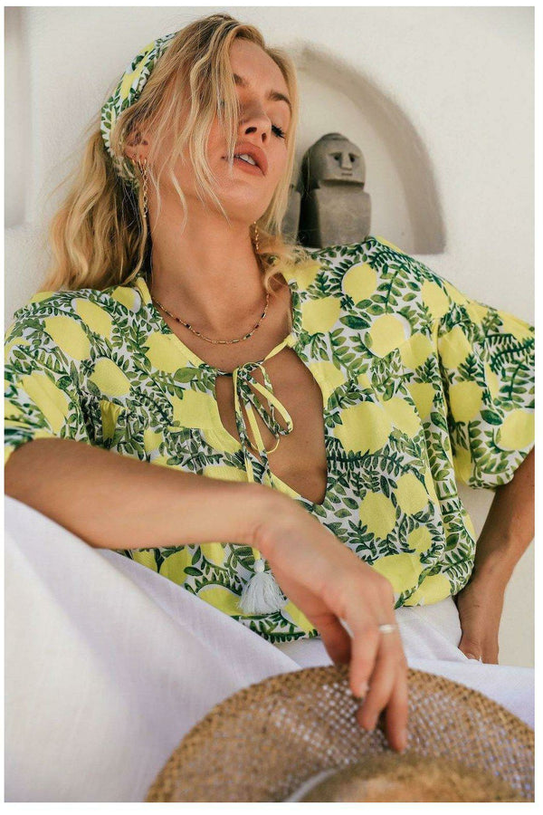 La Dolce Vita Lemoncello Janet Top - WALLIS AND JAZZ - THE TROPICAL FASHION HOUSE