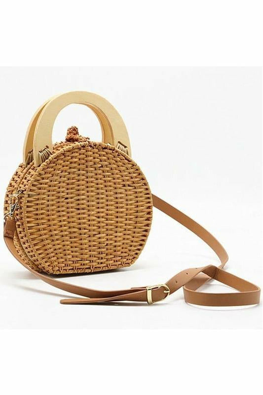 Bloom Rattan Clutch - WALLIS AND JAZZ - THE TROPICAL FASHION HOUSE