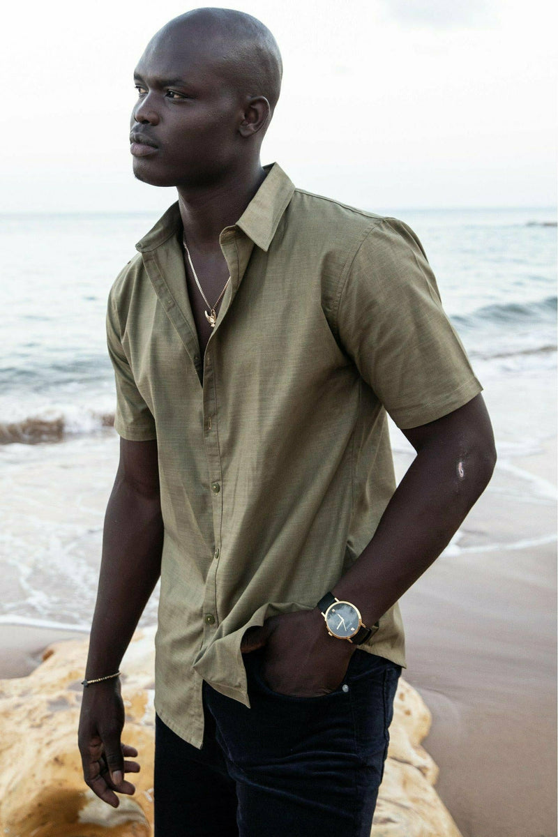 Classic Collection Sage Green Mens Shirt