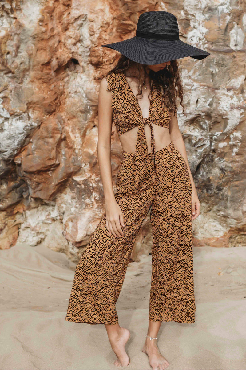 Sahara Cheetah Print Madison Culottes Pant