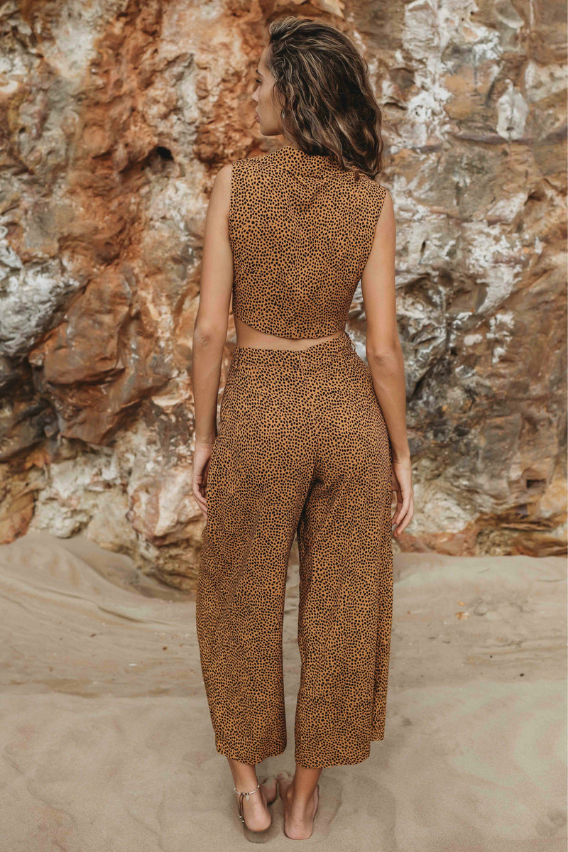 Sahara Cheetah Print Madison Culottes Pant